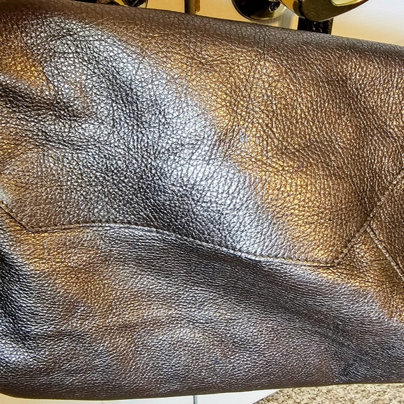 Kurt Geiger Italian Leather Metallic Tote Bag - Picture 9 of 9